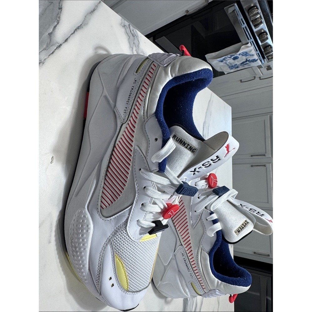 Puma RS-X Sneakers Mens 10 White Good Ergonomic Fit Running Shoes‎
